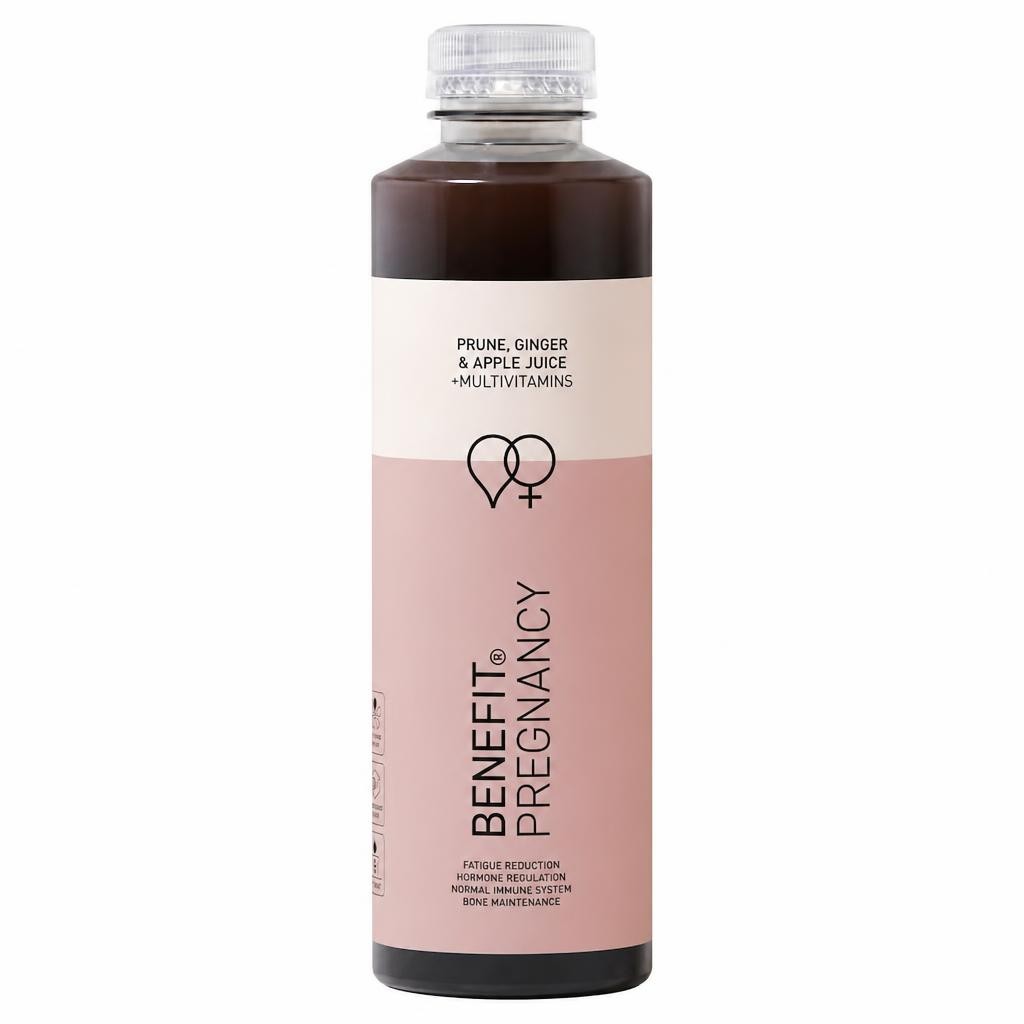 BENEFIT PREGNANCY PRUNE,GINGER & APPLE JUICE + MULTIVITAMINS 750ML.