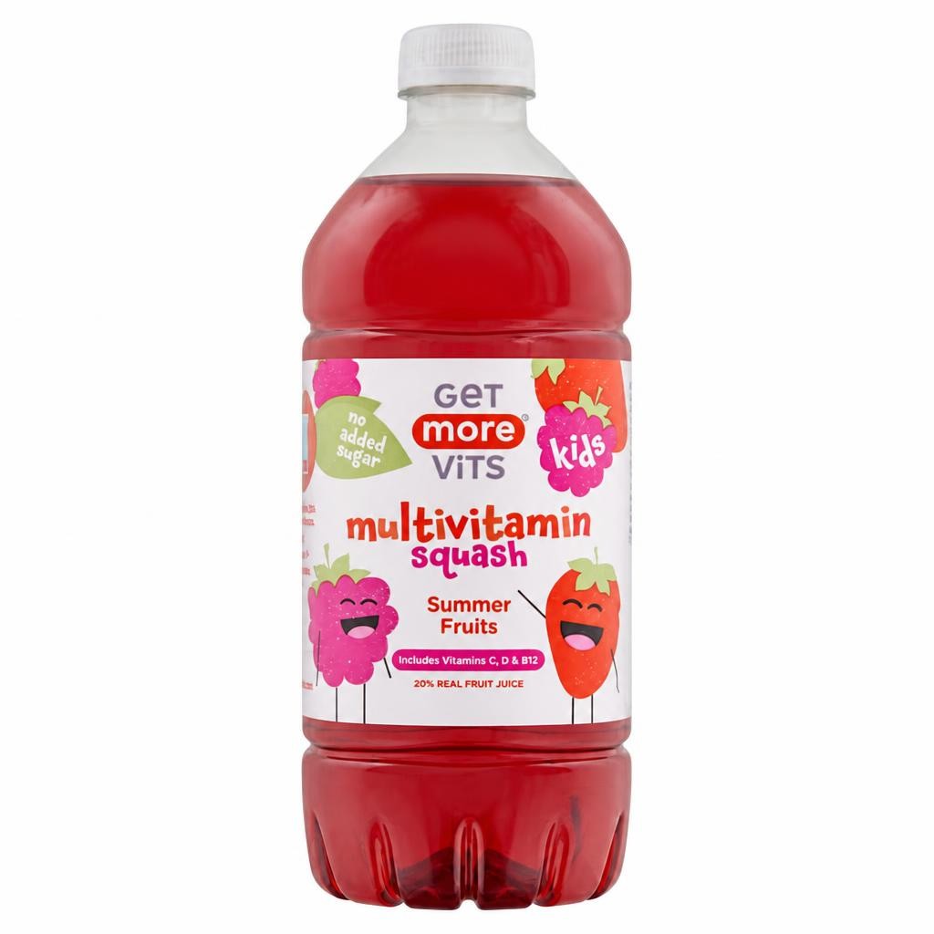Get More Vits Kids Multivitamin Squash Summer Fruits 750ml