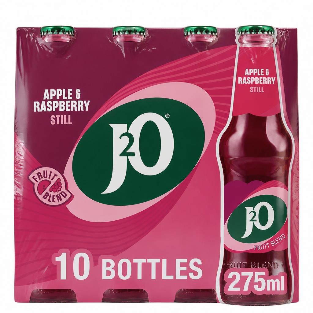 J2O Apple & Raspberry 10x275ml