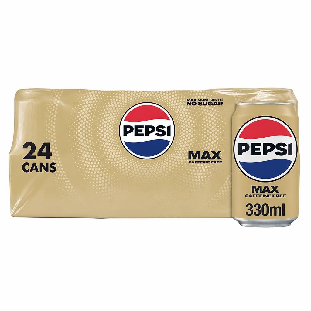 Pepsi Max No Caffeine No Sugar Cola Cans 24x330ml