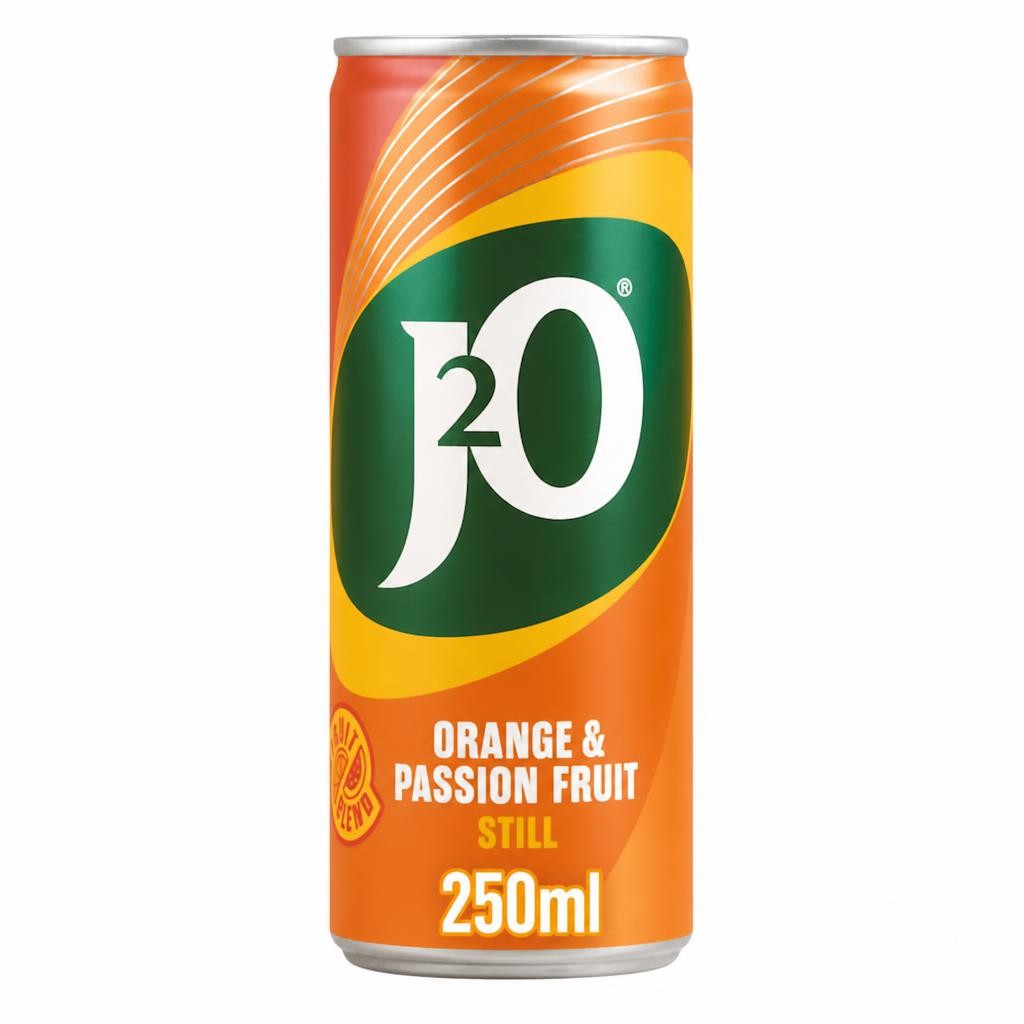 J2O Orange & Passionfruit 10x250ml Cans