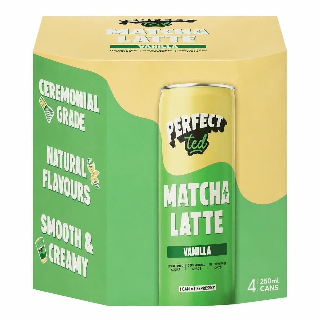 PerfectTed Matcha Latte Vanilla 4x250ml
