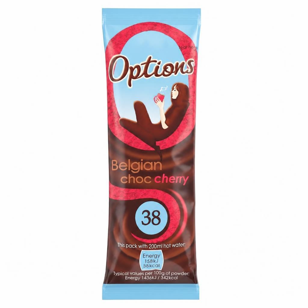 Options Belgian Choc Cherry Sachet 11g