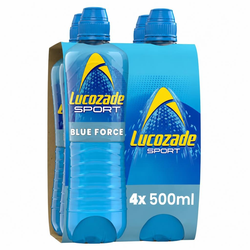 Lucozade Sport Drink Blue Force 4x500ml