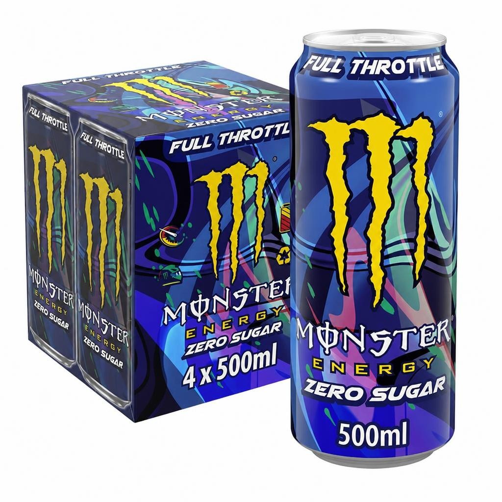 Monster Energy Full Throttle Zero Sugar 4x500ml
