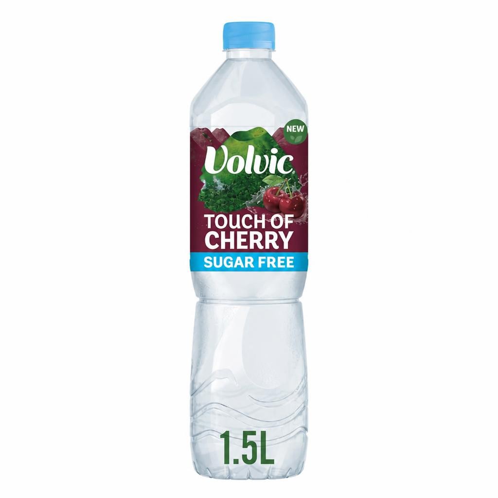 Volvic Touch of Fruit Sugar Free Cherry Natural Flavoured Water 1.5L
