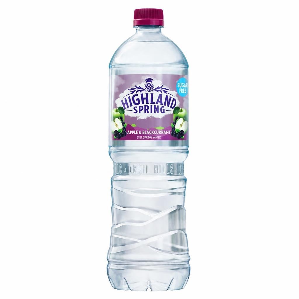 Highland Spring Sugar Free Apple & Blackcurrant Still Spring Flavoured Water 1.25 Litre