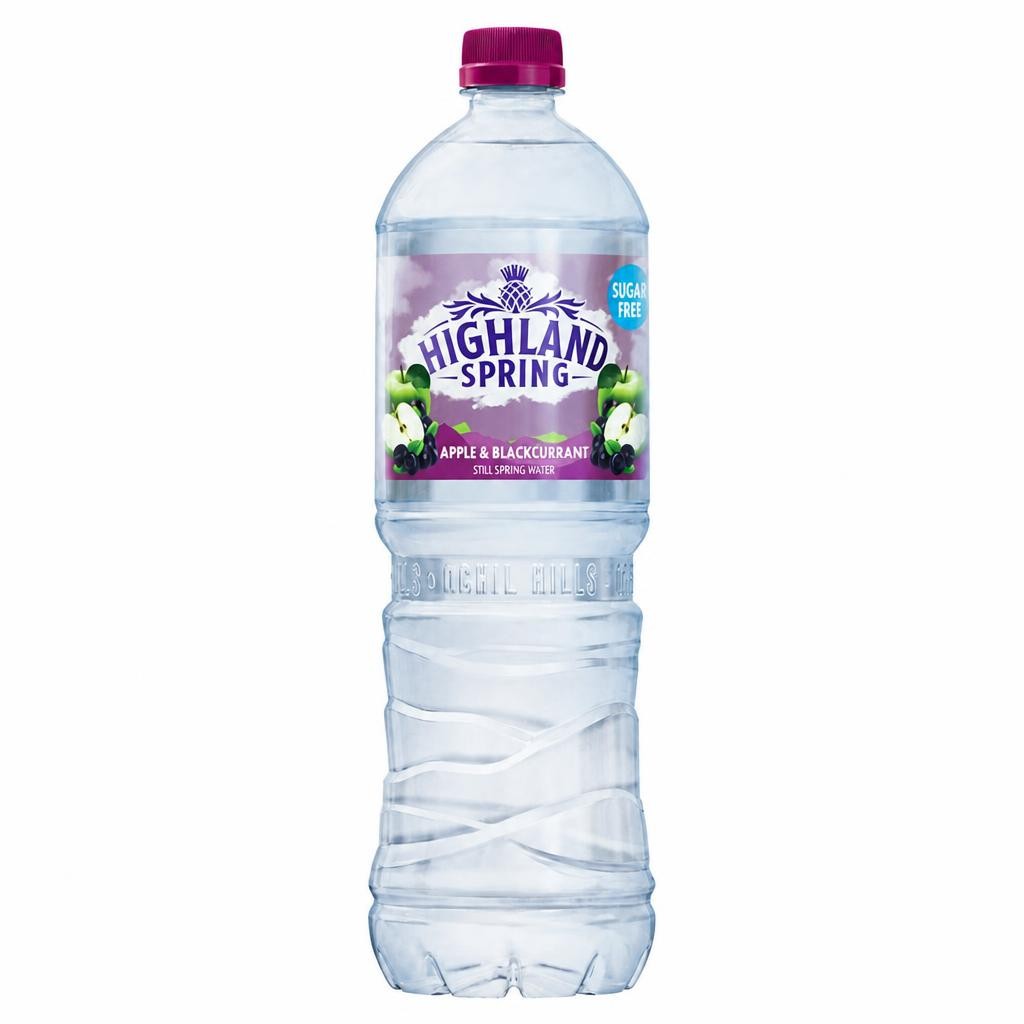 Highland Spring Sugar Free Apple & Blackcurrant Still Spring Flavoured Water 1.25 Litre