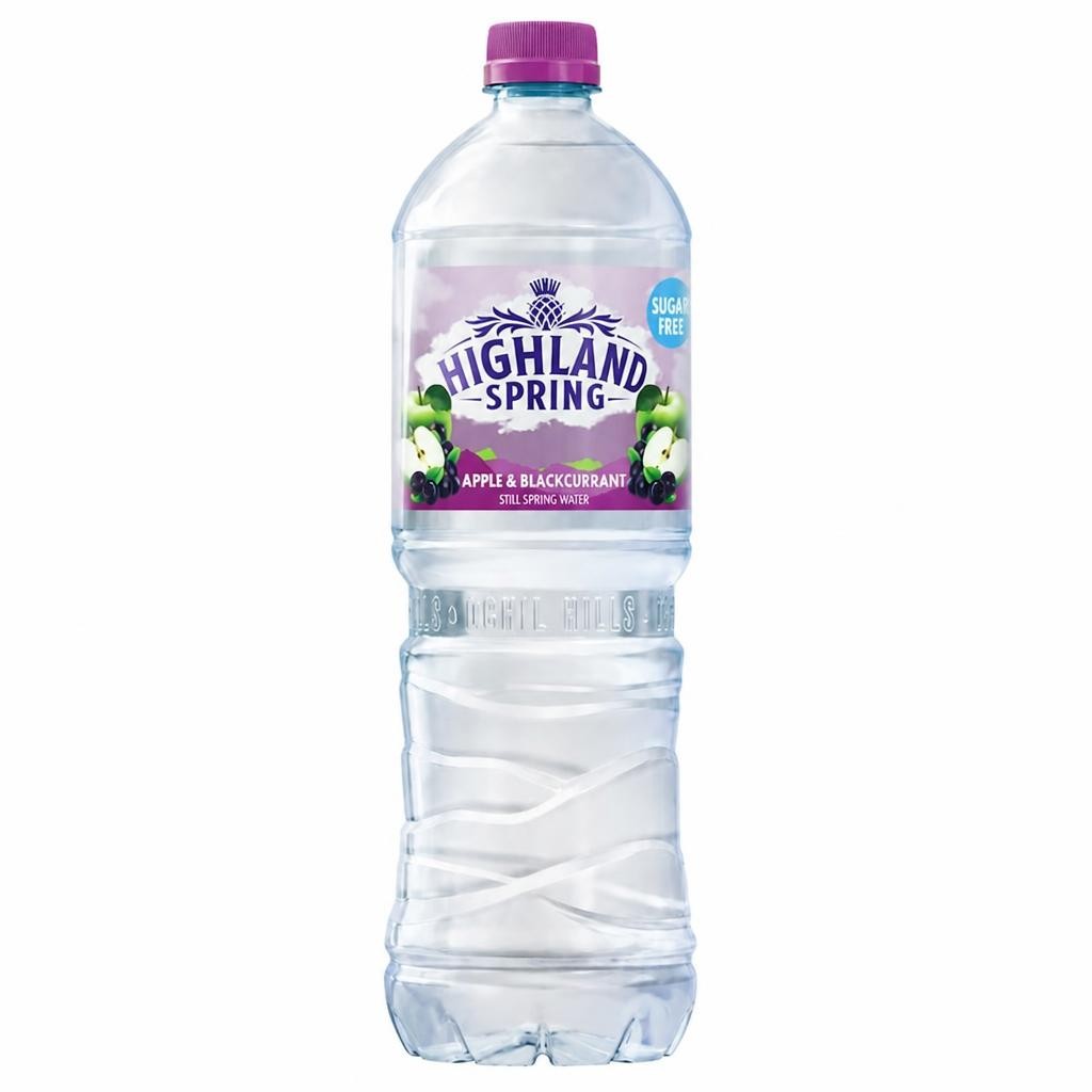 Highland Spring Sugar Free Apple & Blackcurrant Still Spring Flavoured Water 1.25 Litre