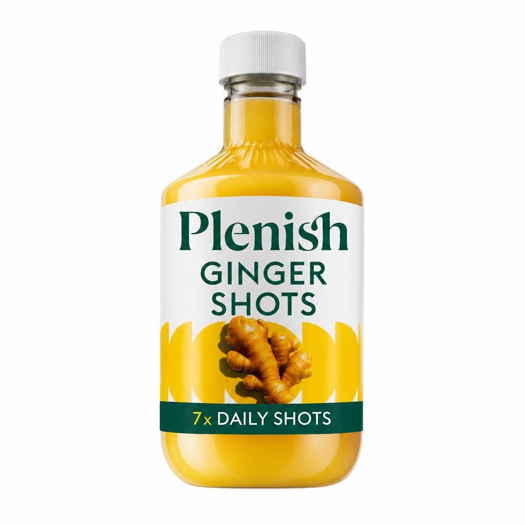Plenish Ginger Immunity Dosing Bottle 7x Shots 420ml