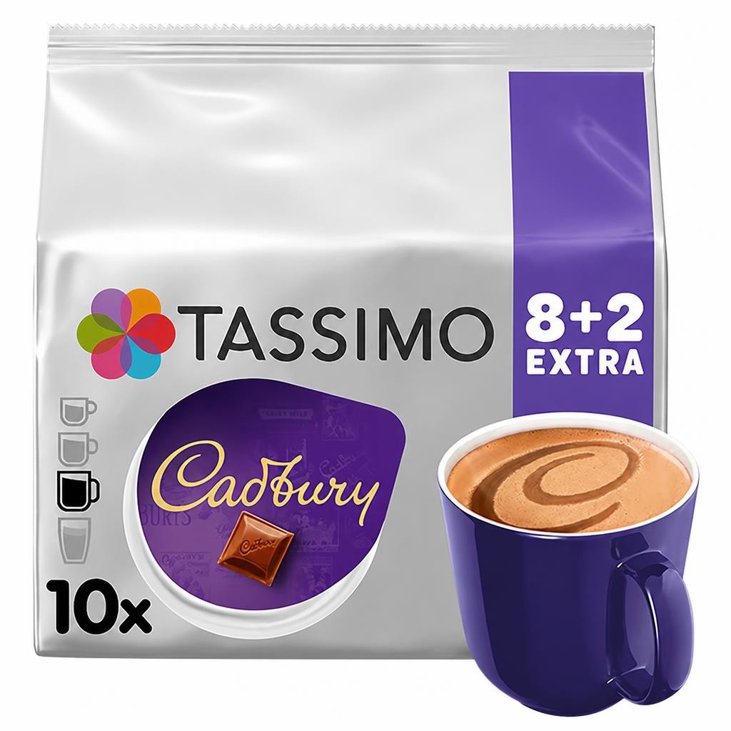 Tassimo Cadbury Chocolate 8+2 FREE Drinks 160g