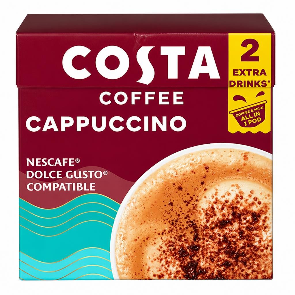 Costa Coffee Cappuccino Pods 10 X 13G