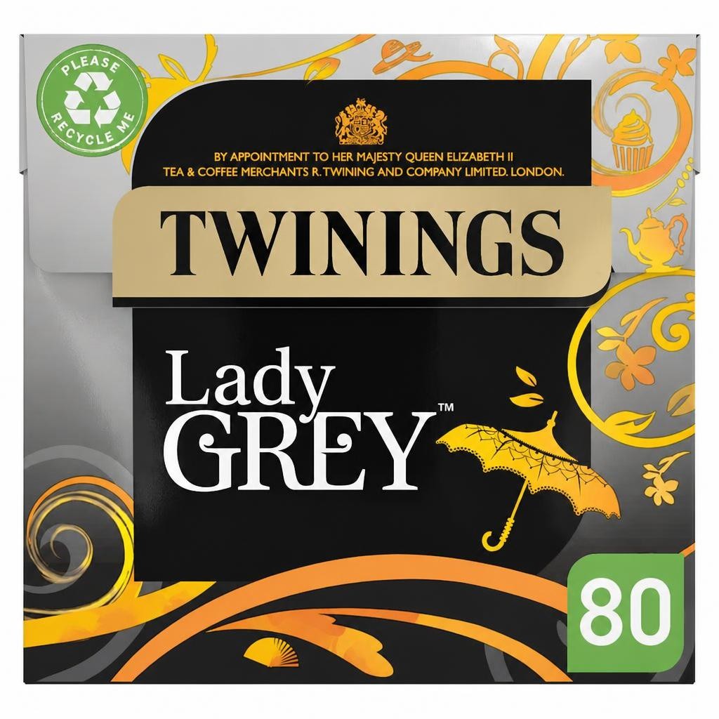 Twinings Lady Grey Tea Bags 80 Pack 200g