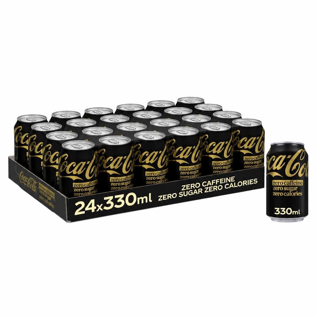 Coca-Cola Zero Sugar Zero Caffeine Soft Drink 24 x 330ml