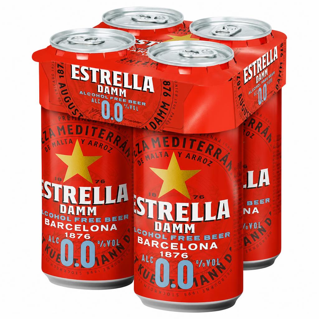 Estrella Damm Alcohol Free Beer 4x440ml