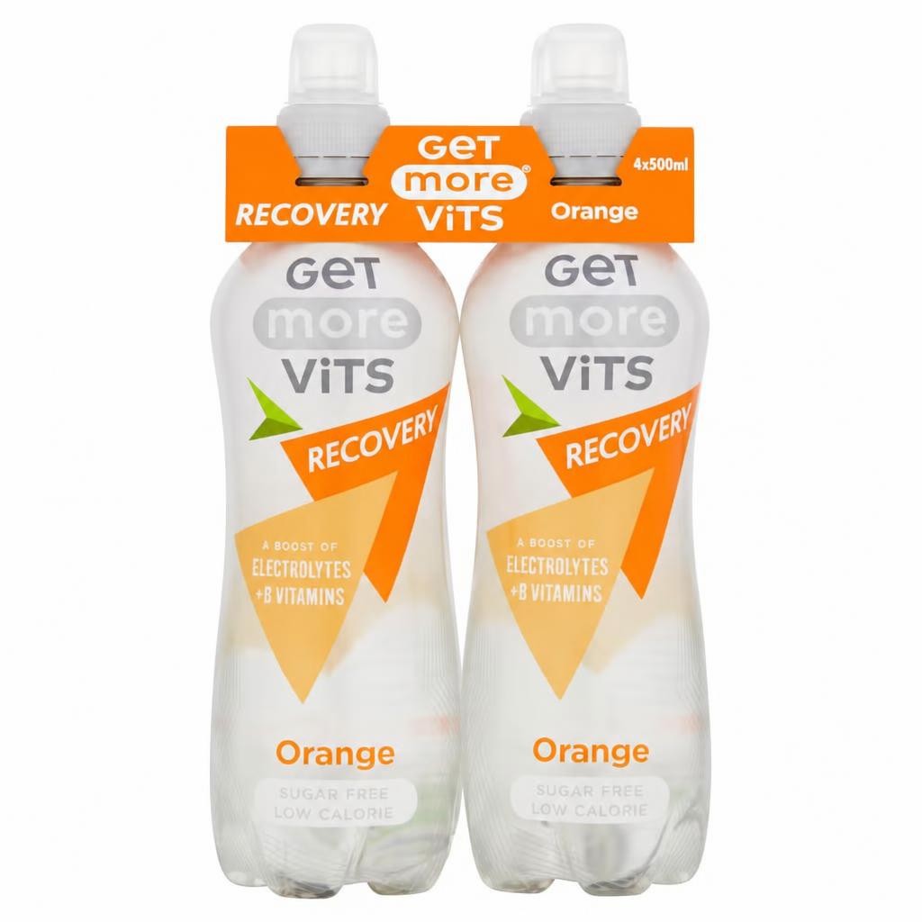 Get More Vitamins Recovery Still Water Orange Drink 4X500ml