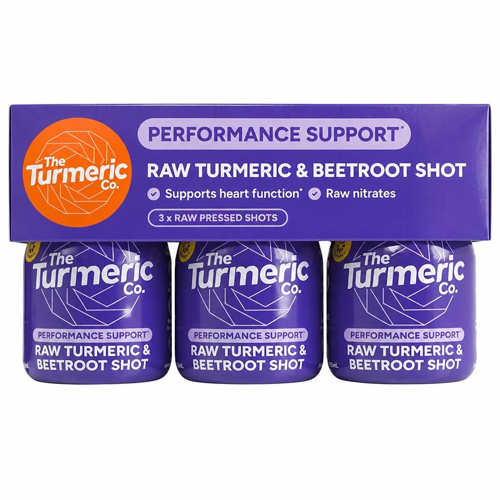 The Turmeric Co Raw Turmeric Beetroot 60ml x 3 pack