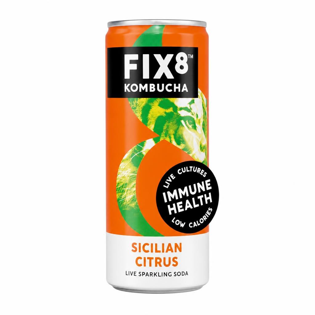 Fix8 Kombucha Sicilian Citrus 4 x 250ml