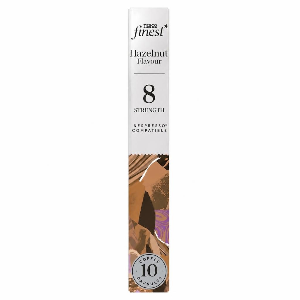 Tesco Finest Hazelnut Flavour Coffee Capsules 10 Pack 54g