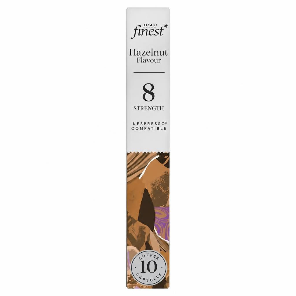 Tesco Finest Hazelnut Flavour Coffee Capsules 10 Pack 54g