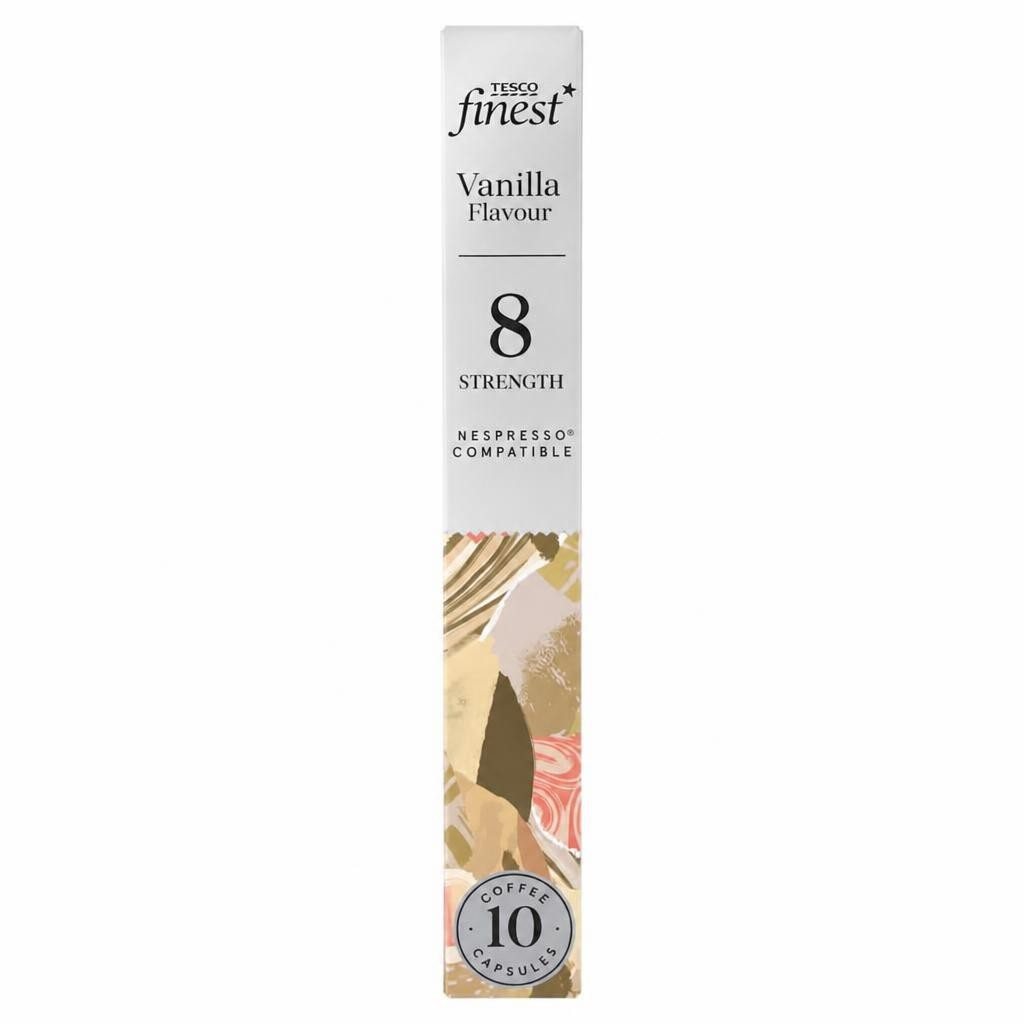 Tesco Finest Coffee Capsules - Vanilla Flavour 10 Pack 54g