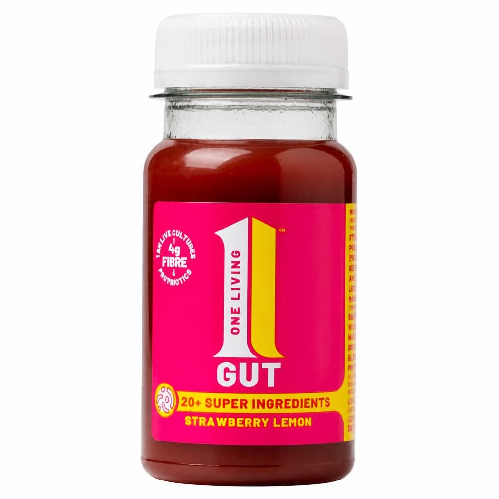 One Living Strawberry Lemon Gut Health Shot 100ml