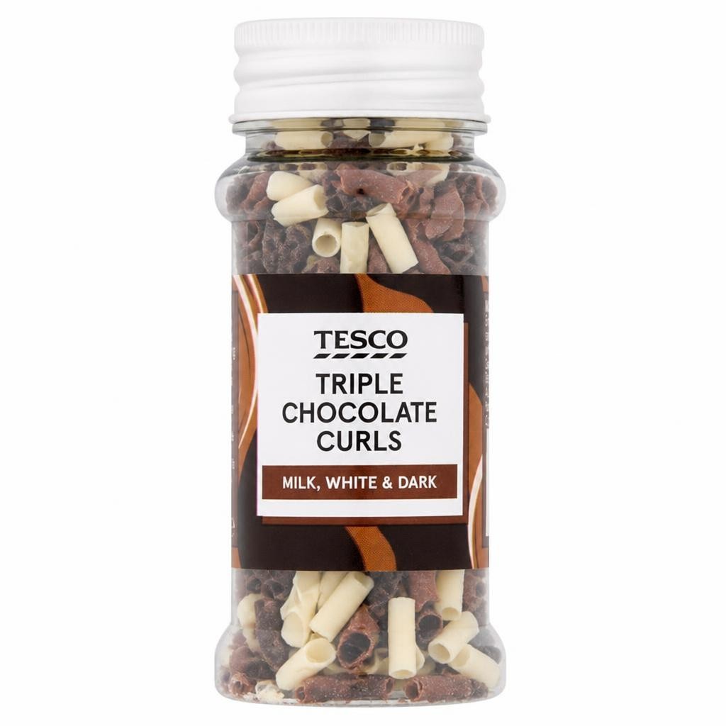 Tesco Triple Chocolate Curls 30g