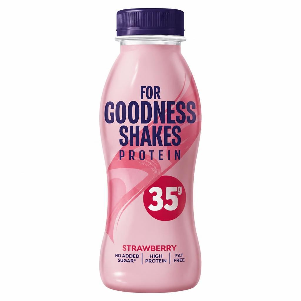 For Goodness Shakes Protein Strawberry Flavour 330ml