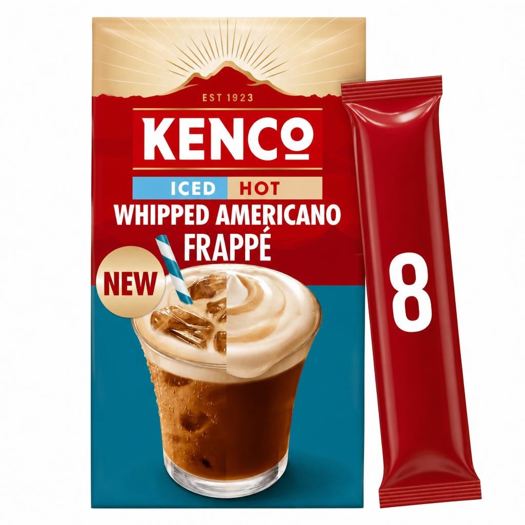 Kenco Iced Hot Americano Frappe Instant Coffee Sachets 8x11.5g