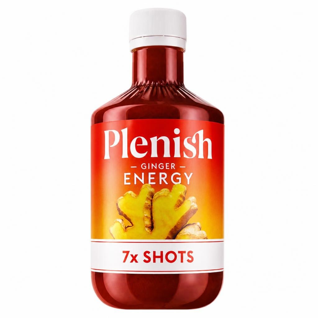 Plenish Ginger Energy Dosing Bottle 7x Shots 420ml