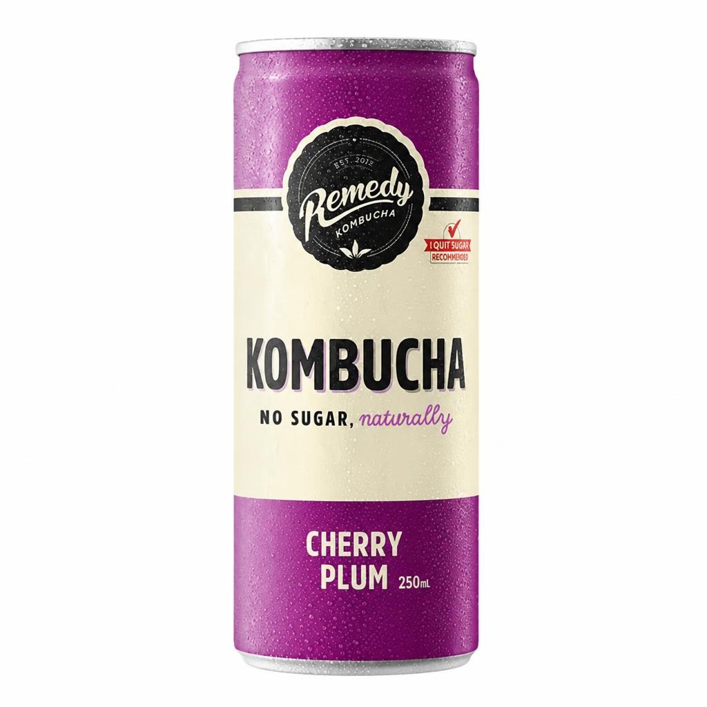 Cherry Plum Kombucha 250ml (Remedy) | Multi