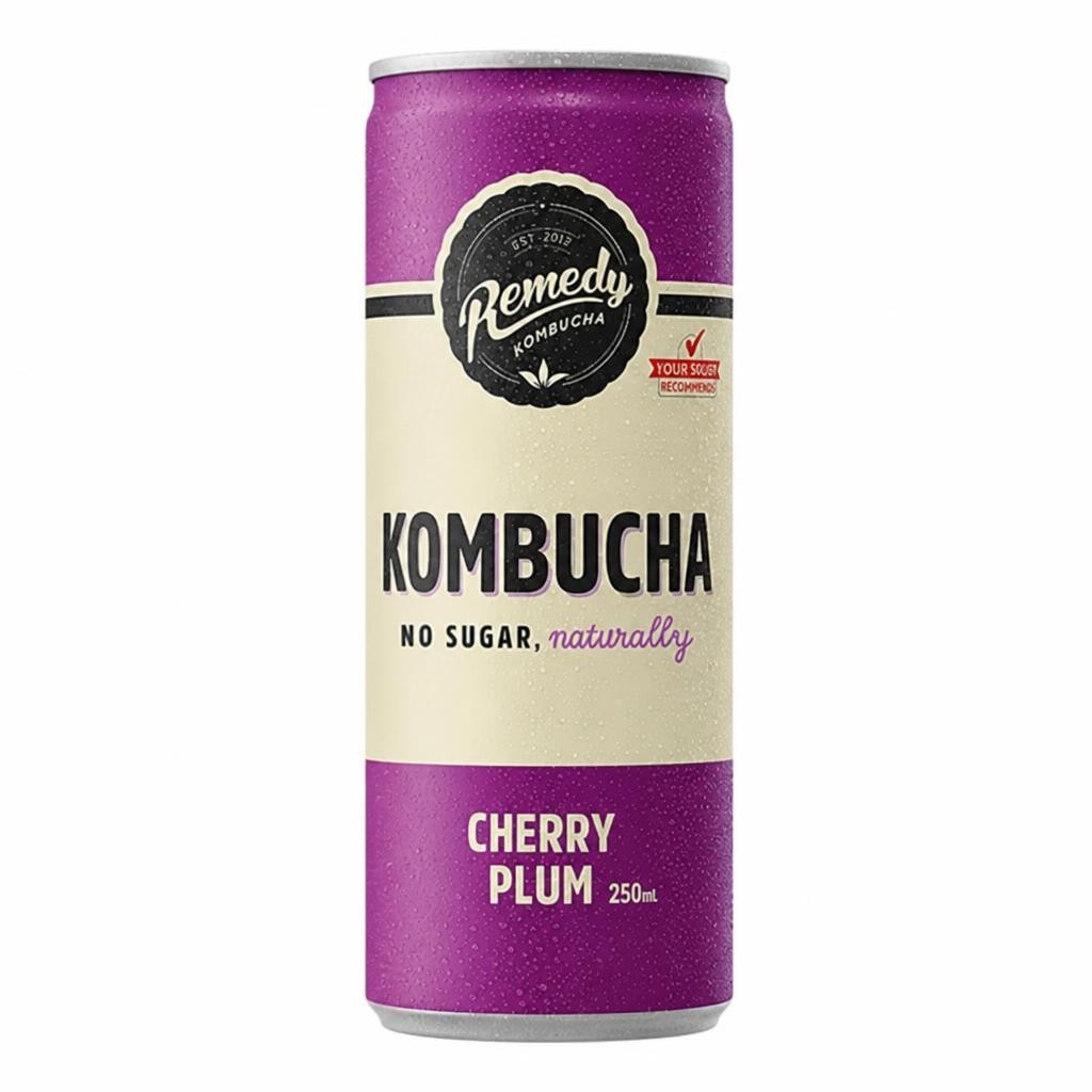 Cherry Plum Kombucha 250ml (Remedy) | Multi