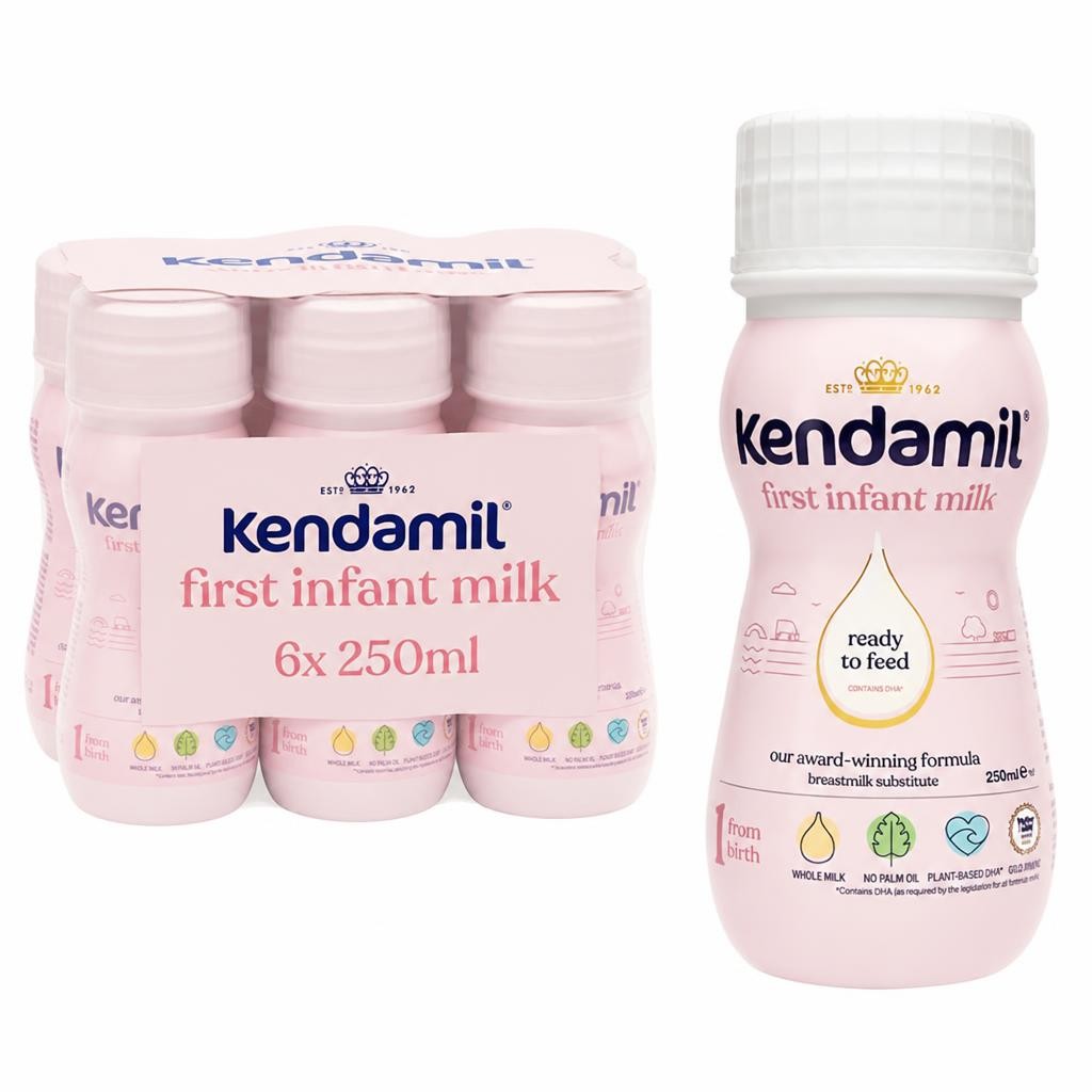 Kendamil Ready to Feed First Infant Milk 6x250ml 0+ Months