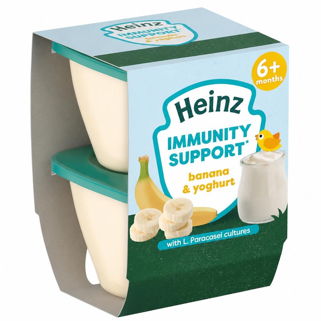 Heinz Immunity Support Banana and Yoghurt Pot 6m+ 2 x 100g