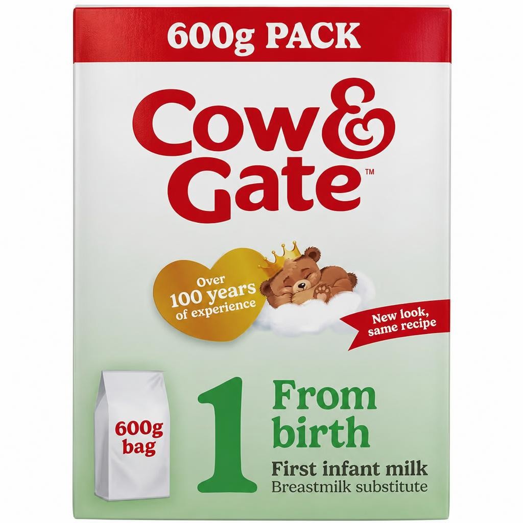 Cow & Gate 1 First Infant Baby Milk Formula Powder from Birth 600g