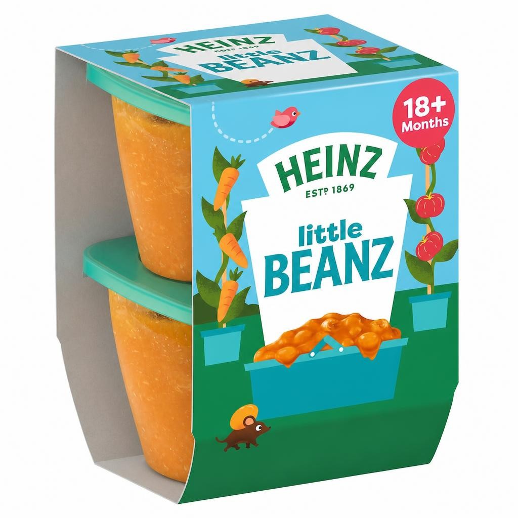 Heinz Little Baked Beans Baby Food Snack 18m+ 2 x 100g