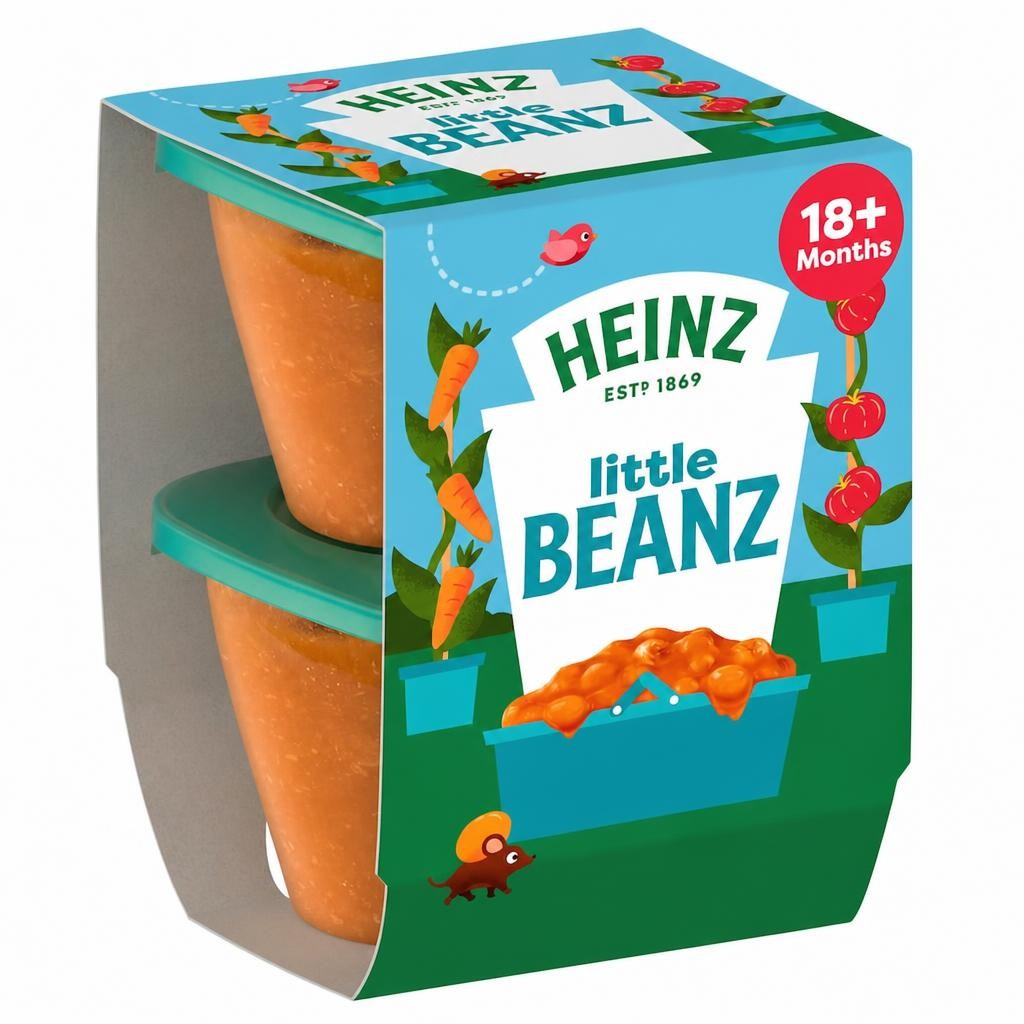 Heinz Little Baked Beans Baby Food Snack 18m+ 2 x 100g