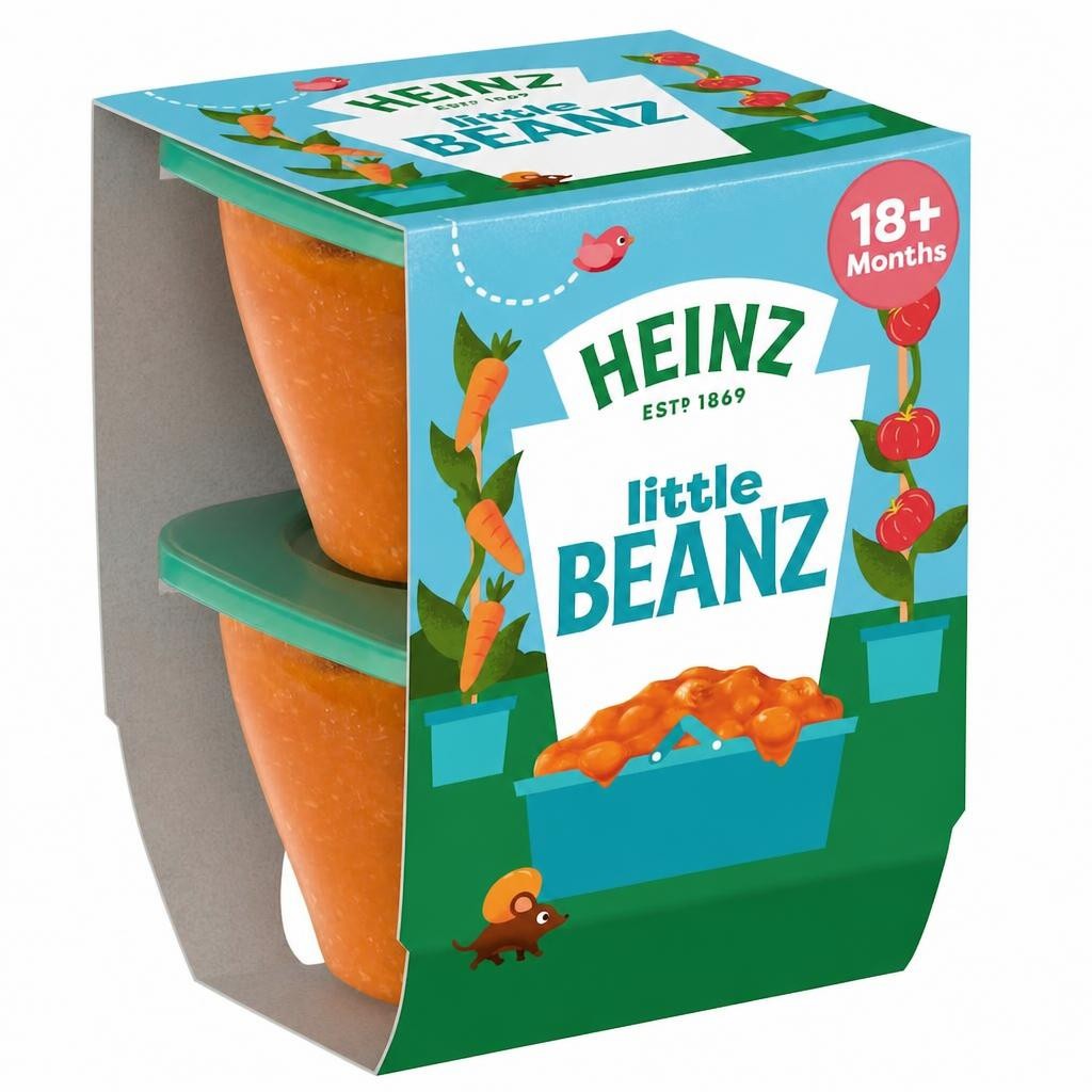 Heinz Little Baked Beans Baby Food Snack 18m+ 2 x 100g