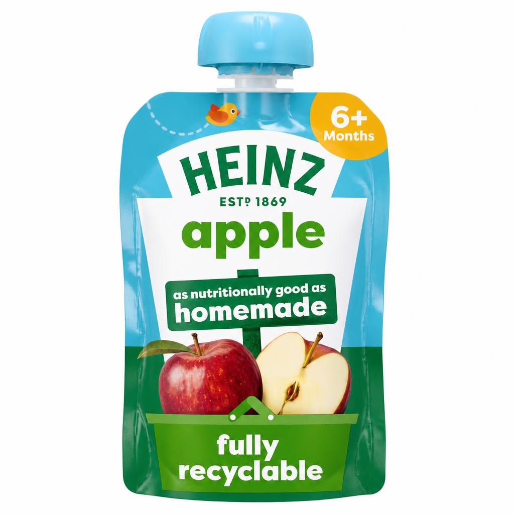 Heinz Apple Baby Food Fruit Puree Pouch 100g