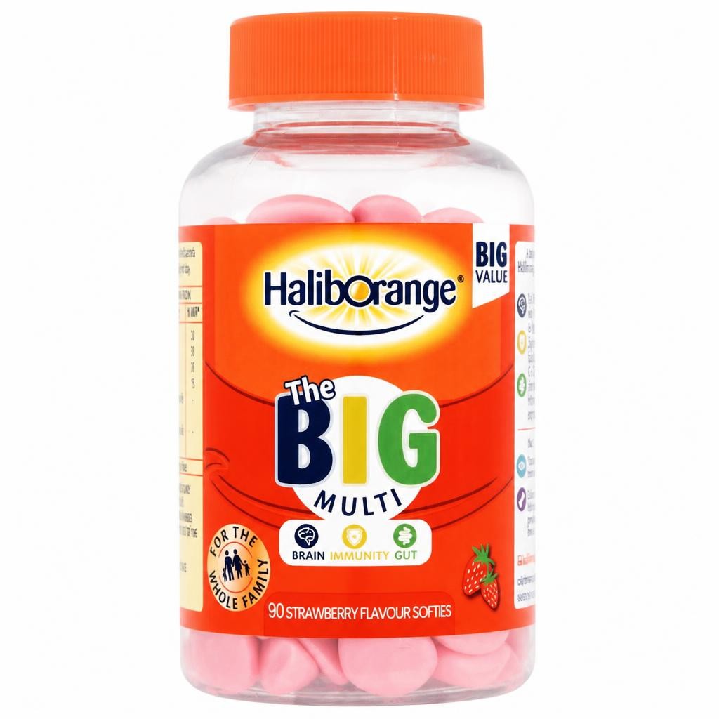 Haliborange The Big Multi Softies - Strawberry Flavour 90s
