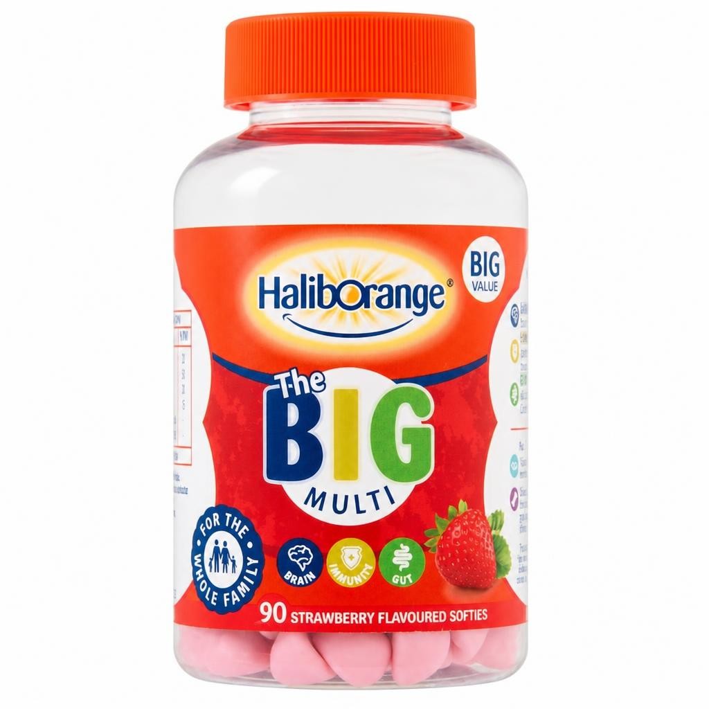 Haliborange The Big Multi Softies - Strawberry Flavour 90s