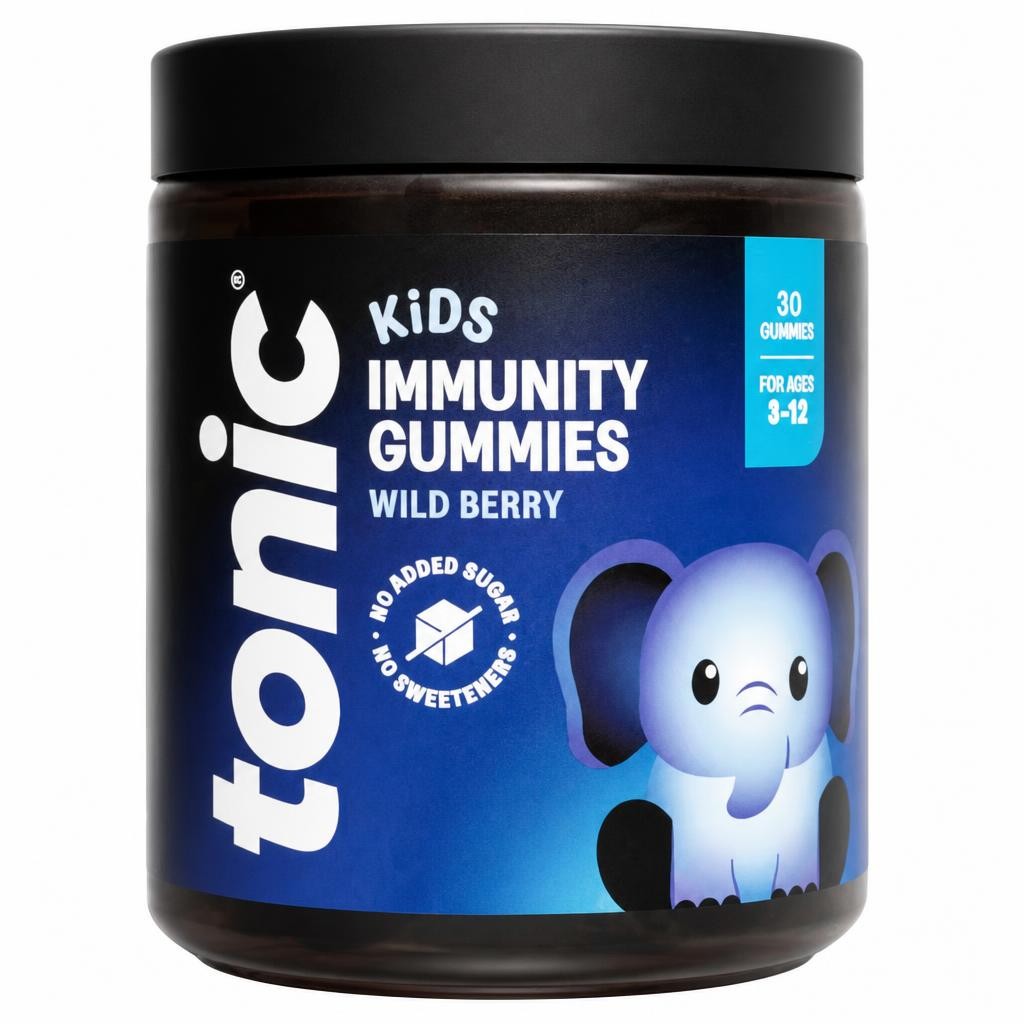 Tonic Health Kids Immunity Wild Berry Gummies 4-12 Years 30ss