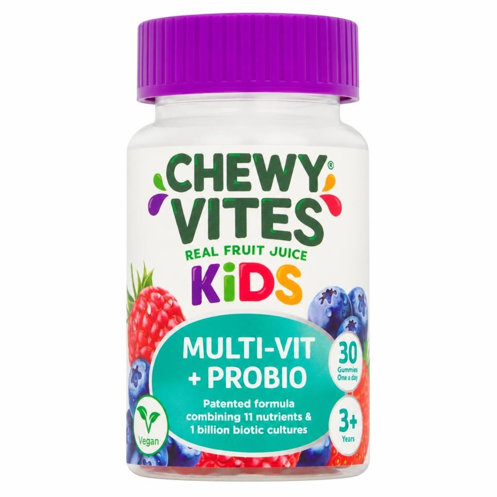 Chewy Vites Kids Multivitamin & Probiotic Fruit Gummies 30s
