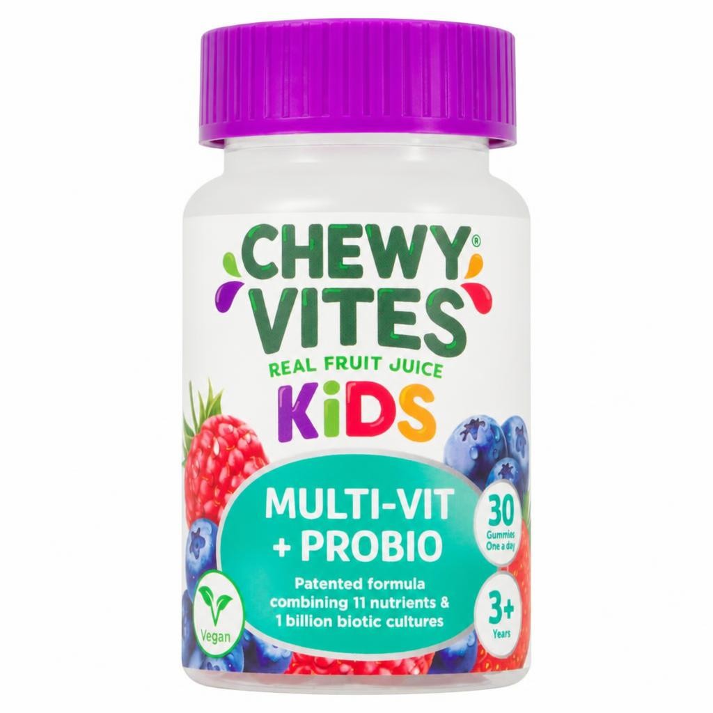 Chewy Vites Kids Multivitamin & Probiotic Fruit Gummies 30s