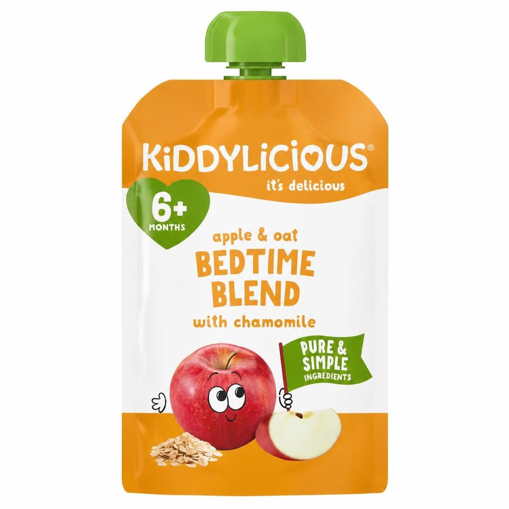 Kiddylicious Apple & Oat Bedtime Blend with Chamomile 6+ Months 100g
