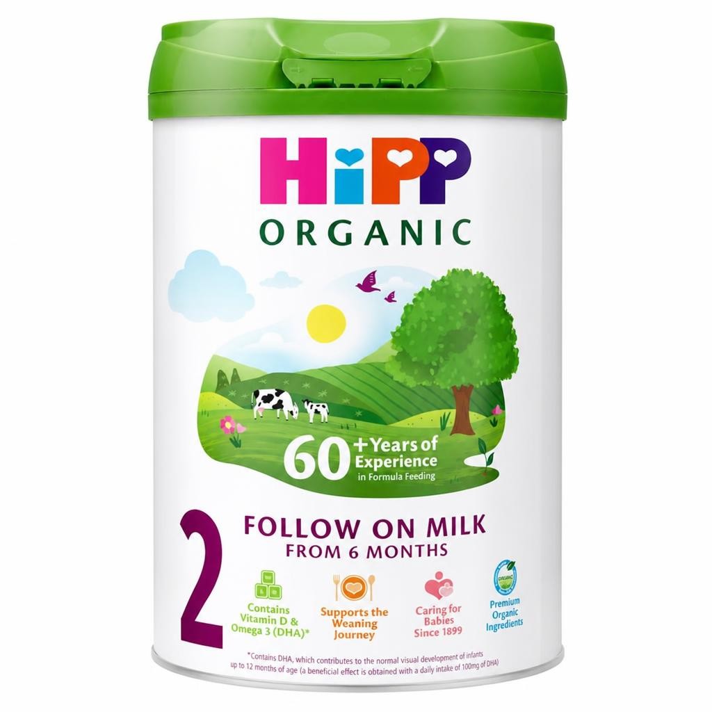 HiPP Organic 2 Follow on Baby Milk Powder Formula, From 6 Months, 800g