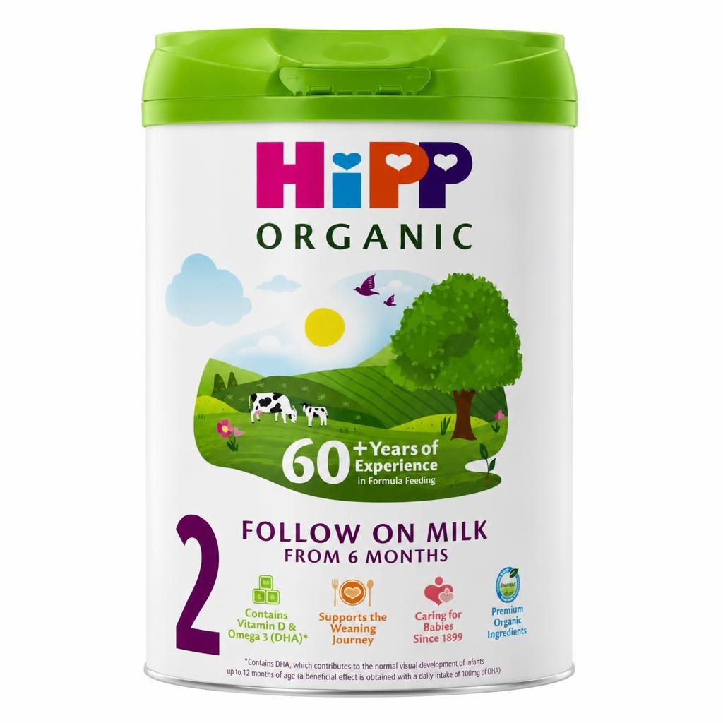 HiPP Organic 2 Follow on Baby Milk Powder Formula, From 6 Months, 800g