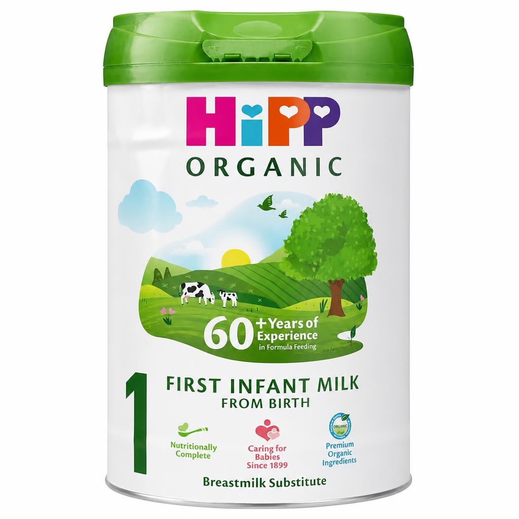 HiPP Organic 1 First Infant Baby Milk Powder Formula, From Birth, 800g