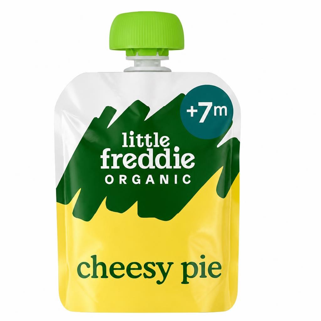 Little Freddie Organic Cheesy Pie with Vegetables Baby Food Pouch 7+ Months 130g