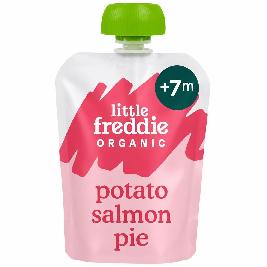 Little Freddie Organic Salmon Pie Baby Food Pouch 7+ Months 120g